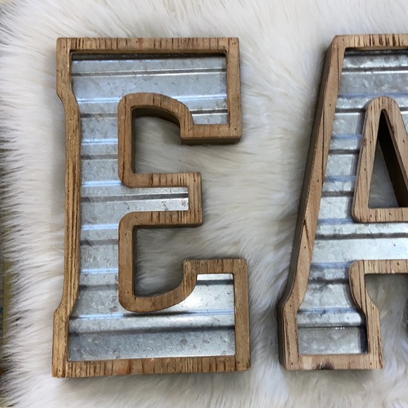 Hobby Lobby Accents Hobby Lobby Wood And Tin Letter Eat Wall